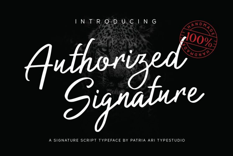 Authorized Signature Patria Ari Typestudio