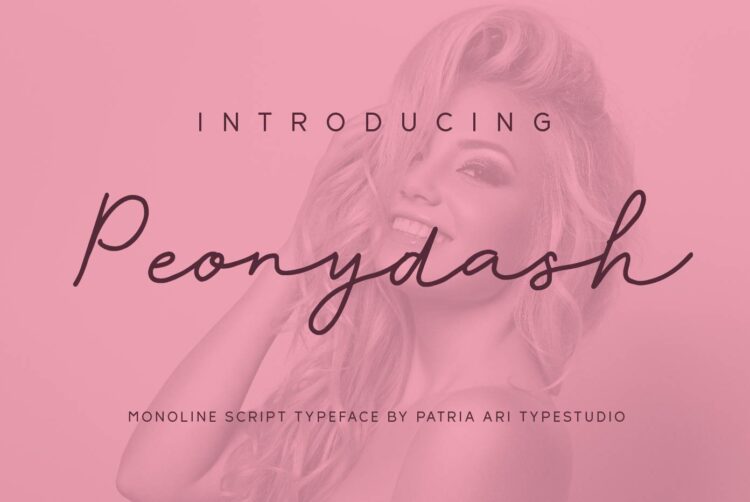 Peonydash - Patria Ari Best Online Font Shop