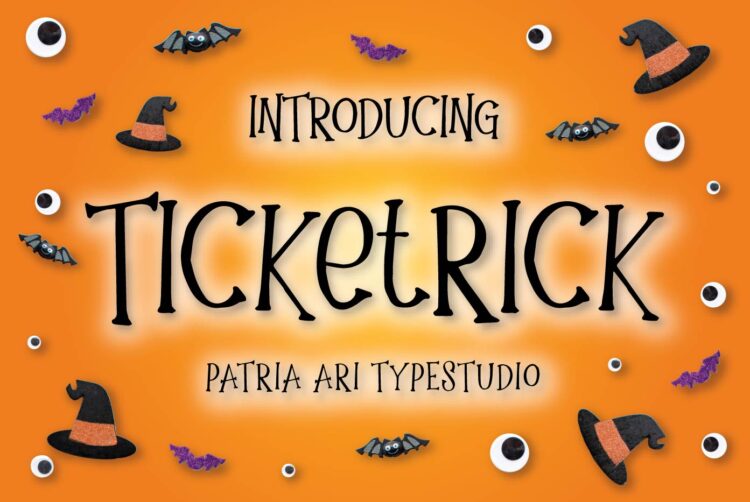 Ticketrick Halloween Display Font by Patria Ari-10